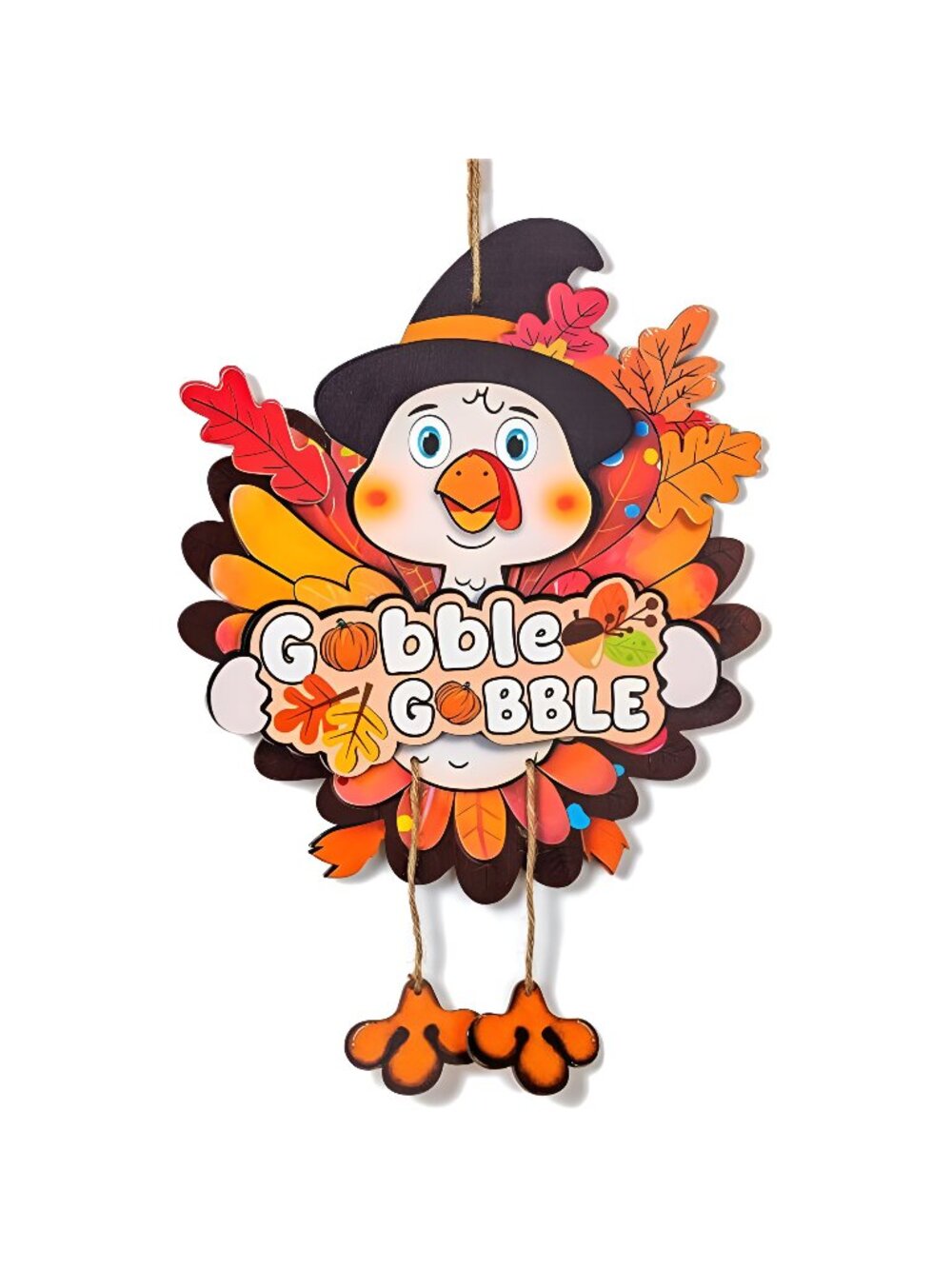 Thanksgiving Decorations Turkey for Door: 17inch Large Fall Wall Decor Gobble